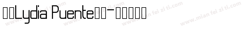 全包Lydia Puente字体字体转换